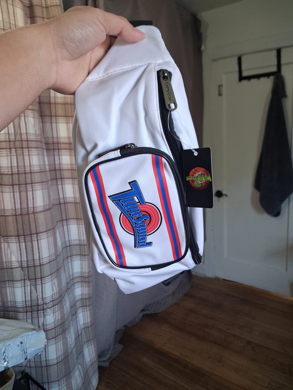 BNWT Space Jam Tune Squad Fanny Pack – White/Blue/Red Belt Bag (Buckle-Down)